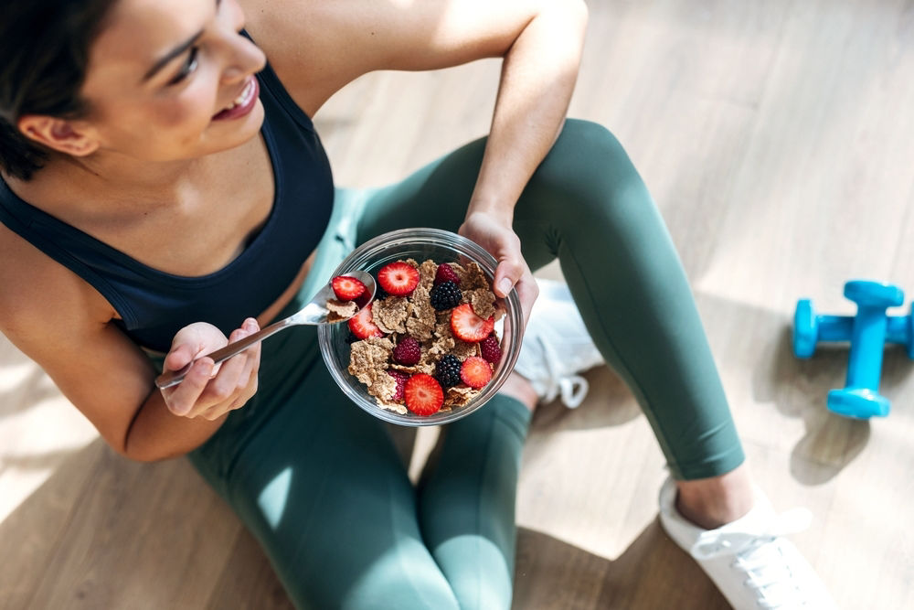 fitness beslenme programi saglikli kahvaltı kasesi